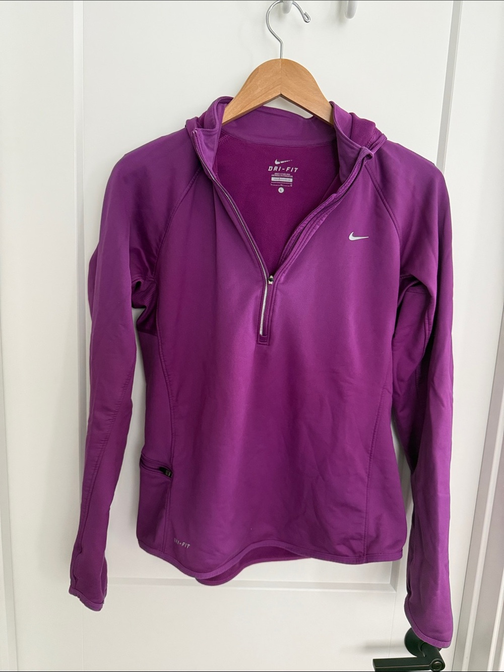 Nike Purple Dri-FIT Quarter Zip Hoodie